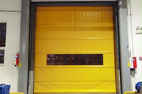 零件制造厂抗风堆积快速门