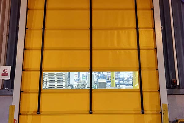 零件制造厂抗风堆积快速门