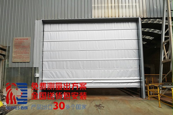 大型抗风堆积式快速门