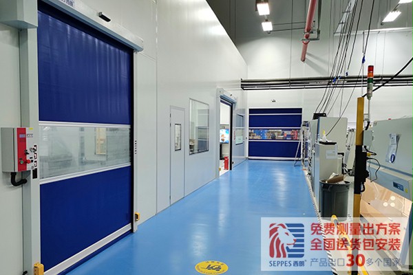 新材料车间防尘快速卷帘门
