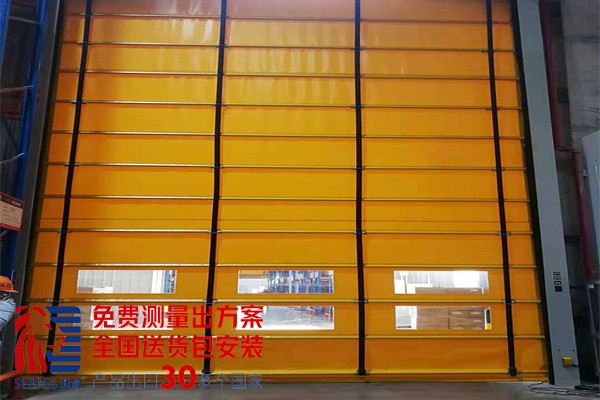 钢结构通道抗风堆积快速门2 钢结构通道抗风堆积快速门